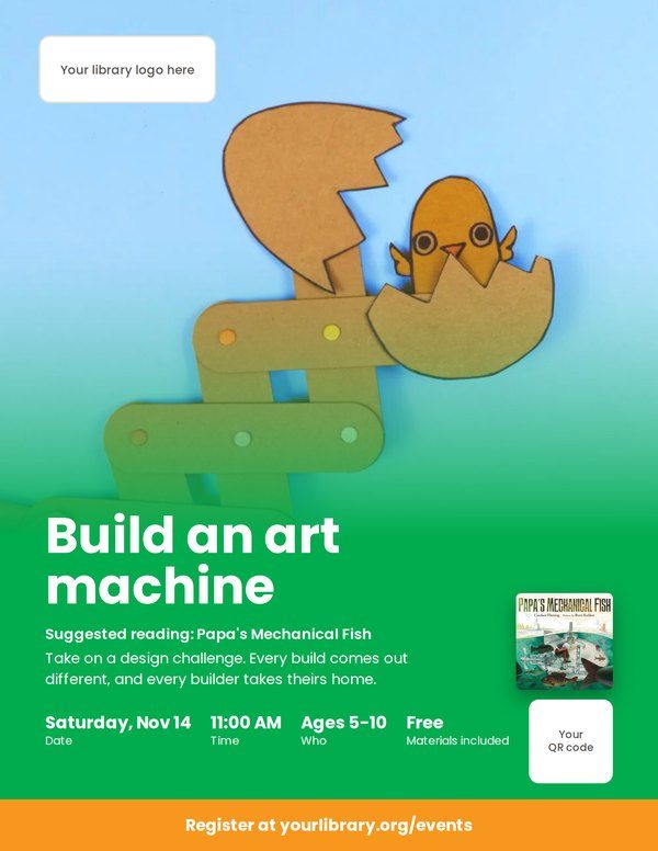 Preview of the event flyer template
