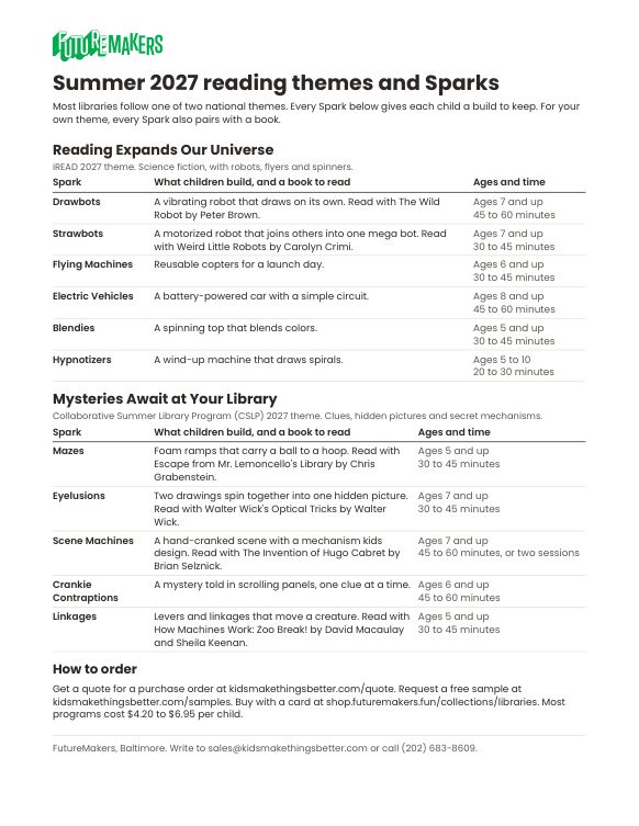 Preview of the summer 2027 theme sheet